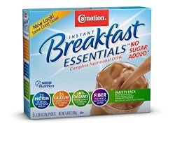 CarnationInstantBreakfastEssentials,VarietyPack,NoSugar,8-CountPackets(Packof4)