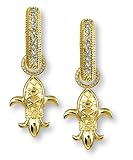 Quilted Fleur de Lis Charms