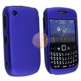 Snap-on Rubber Coated Case for Blackberry Curve 3G 9300, Dark Blue