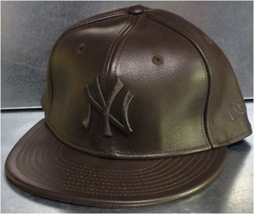New York Yankees Brown Leather New Era 59/50 Fitted Cap