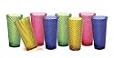 CreativeWare Toni Set of Eight 24 Ounce Polycarbonate Tumblers