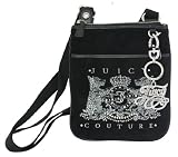 Juicy Couture Scottie Bling Velour Swingpack Black Crossbody Bag