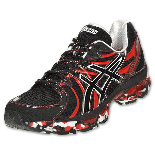 ASICS Men's GEL-Nimbus 13 Running Shoes, Red/Black/White
