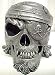 Pirate Human Skull Statue Silver Finish POTC