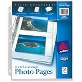 Avery Horizontal Photo Pages, Acid Free, 4 x 6 Inches, Pack of 10 (13406)
