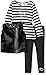 Kensie Girls' Faux Fur Vest, Long Sleeve Peplum T-Shirt and Legging