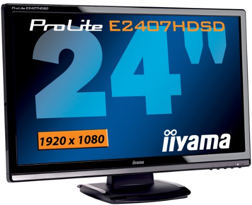 Iiyama ProLite E2407HDSD B1 Monitor LCD TFT 24.0 1920 x 1080 Audio TCO 03 Klavier Schwarz Erfahrungsbericht Monitor