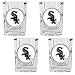 Chicago White Sox MLB 4pc Square Shot Glass Set by Great American Products