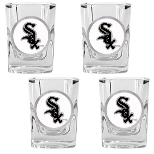 Chicago White Sox MLB 4pc Square Shot Glass Set