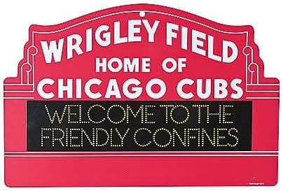 Chicago Cubs Wrigley Field 100 Year Marquee Sign by Fremont Die