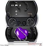 PSPgo Skin and Screen Protector Kit - Barbwire Heart Purple fits Sony PSP g ....