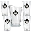 Toronto Maple Leafs NHL 4pc Pint Ale Glass & 60oz Pitcher Set - Primary Logo by Great American Products