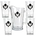 Toronto Maple Leafs NHL 4pc Pint Ale Glass & 60oz Pitcher Set - Primary Logo