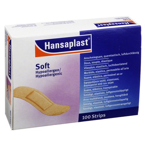 Hansaplast Strips Soft 1,9×7,2 cm