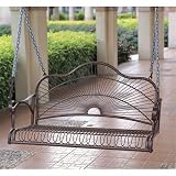 Iron Patio Sun Ray Porch Swing