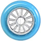 YAK Scooter Wheel Blue-Silver 100mm