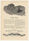1925 Holt Manufacturing Caterpillar Crawler Tractor Print Ad (45550)