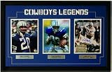 Dallas Cowboys Autographed Cowboys Legends Framed 3 Photograph Collage