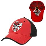 North Carolina State Wolfpack NCAA Pocket Mesh Flex Baseball Cap (Red)