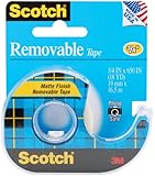 Scotch Removable Tape, 0.75 x 650 Inches (224)