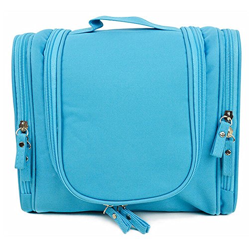 Waterproof Tolietry Makeup Bag Travel Organizer Cosmetic Kit Bathroom Storage Blue