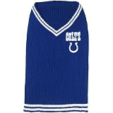 Pets First INC-4012-SM Indianapolis Colts V-Neck Dog Sweater, Small