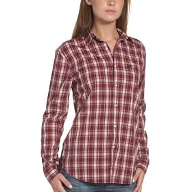 Buy 7 For All Mankind Ladies Plaid Boyfriend Shirt in Red by 7 For All Mankind