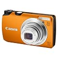 Canon PowerShot A3200 IS Digital Camera - Orange (14.1MP, 5x Optical Zoom) 2.7 inch LCD