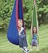 HearthSong HugglePod Original Indoor or Outdoor Kids' Canvas Hanging Chair with Cushion, 55