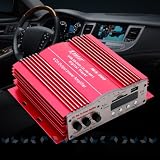 400W 4 CH CAR MOTORCYCLE BOAT OUTPUT POWER STEREO AMPLIFIER + MP3 FM