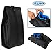 Shoe Bags,HugeSaving Nylon Waterproof Travel Zipper Shoes Bag For Carrying Set Of 4(Black)