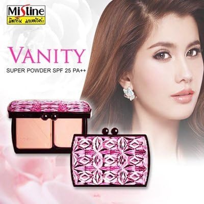 Beauty Set : 2 Units of Mistine Vanity Long Lasting Super Powder SPF 25PA++ No.S2/medium skin (Pack of 2) [Free Facial Hair Epicare Spring A1Remover]