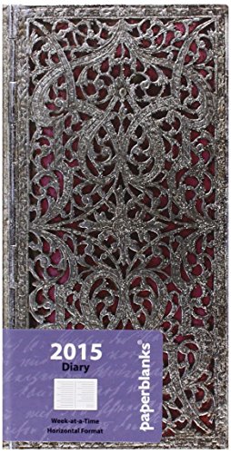 Blush Pink - Paperblanks 2015 Weekly Planner (Slim 3.5 x 7 Horizontal)