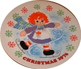 Wall plate Raggedy Ann 1976 Christmas Plate Schmid Limited Edition