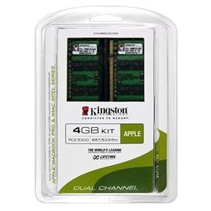 Kingston Apple 4GB Kit Memory 667MHz DDR2 SoDimm iMac and Macbook (KTA-MB667K2/4GR)