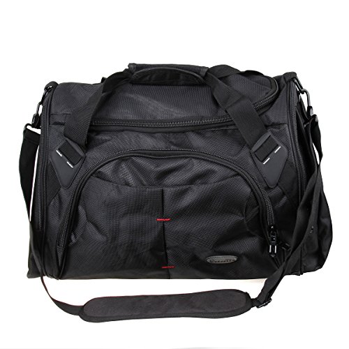 Zebella Unisex Canvas Large Travel Duffel Tote Sports Gym Bag Overnight Handbag