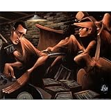 Urban Jazz Session Art Poster Print by David Garibaldi, 20x16