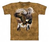 The Mountain Eagle Shield Men's Sand Tan T-shirt