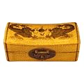 Dragons Leather Jewelry Box - Gold
