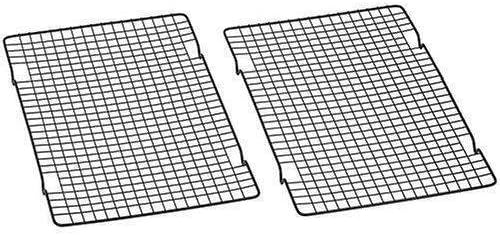 Baker's Secret 1061483 10-by-16-inch Nonstick Cooling Rack Set of 2 Fine