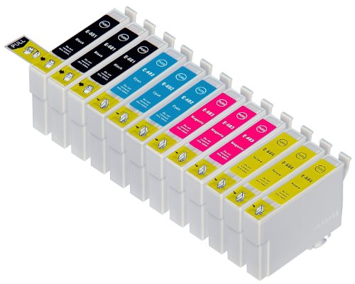 12 Pack Compatible High Capacity Epson 68 , T068520 3 Black, 3 Cyan, 3 Magenta, 3 Yellow for use with Epson Stylus C120, Stylus CX5000, Stylus CX6000, Stylus CX7000F, Stylus CX7400 Stylus CX7450, Stylus CX8400, Stylus CX9400Fax, Stylus CX9475Fax, Stylus NX510, Stylus NX515, WorkForce 1100, WorkForce 30, WorkForce 310, WorkForce 315, WorkForce 40, WorkForce 500, WorkForce 600, WorkForce 610, WorkForce 615. Ink Cartridges for inkjet printers. T0681 , T068120 , T0682 , T068220 , T0683 , T068320 , T0684 , T068420 © Blake Printing Supply On Sale