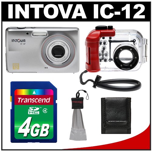 Intova IC-12 Compact Waterproof Digital Underwater Camera