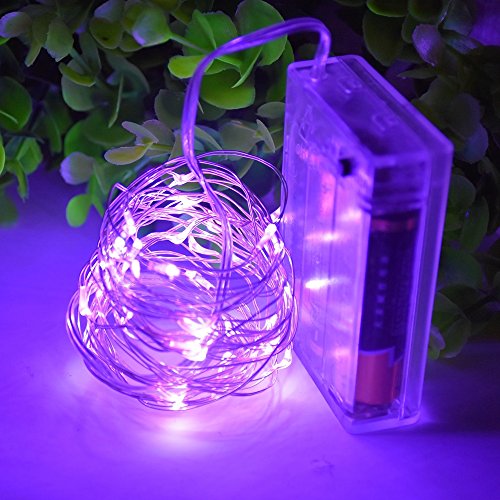 XFT-CK 3m/10FT 30 LEDs String Light With Battery Powered - Fairy Lights Starry Lights for Christmas Halloween Party Decoration(¨Purple )