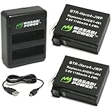 Wasabi Power Battery (2-Pack) and Dual Charger for GoPro HERO4 and GoPro AHDBT-401, AHBBP-401