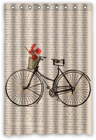 Super Specials Bicycle Waterproof Bathroom Bath Polyester Shower Curtain 48" x 72"