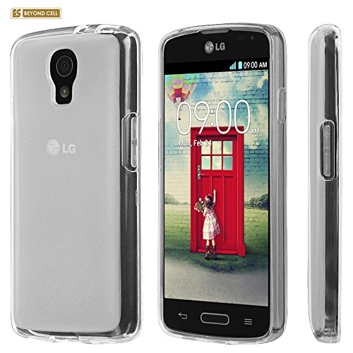 Spots 8 For LG Volt LS740 Premium Elastic Durable Slim Flexible TPU Protector Gel Case With Screen Protector - Frosted Clear - Retail Packaging