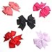 TinkSky 20pcs Hair Bows-15 Pure Color+5 Polka Dot- Alligator Clip Grosgrain Ribbon Headbands for Baby,Girls and Young Women