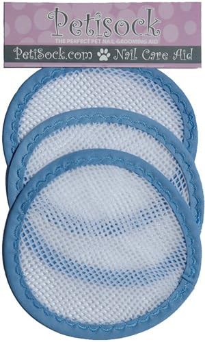 PetiSock MODEL-954 PetiWrap Nail Grooming Aid in Blue/Pink, 3 Wraps Per Package