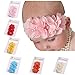 Roewell Cute Baby Girl Headbands Newborn Hair Bows Toddler Chiffon Hair Bows (6 Pcs)