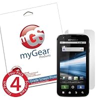 myGear Products DiamondDust Screen Protector Film for Motorola Atrix - (4 Pack) Diamond